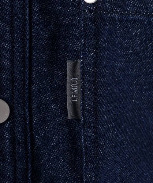LOWRYS FARM（ローリーズファーム）の「【LFM(U)】DENIM SHIRT【UNISEX】　 643970（シャツ/ブラウス・メンズ・ブラウン/ネイビー・MEDIUM/LARGE）」の4枚目の写真