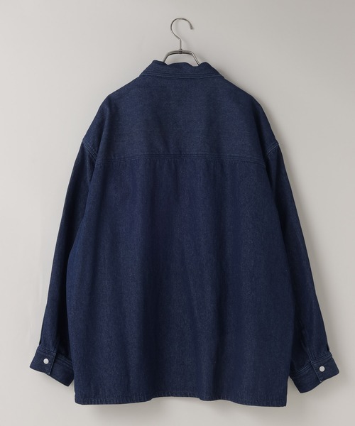 LOWRYS FARM（ローリーズファーム）の「【LFM(U)】DENIM SHIRT【UNISEX】　 643970（シャツ/ブラウス・メンズ・ブラウン/ネイビー・MEDIUM/LARGE）」の10枚目の写真