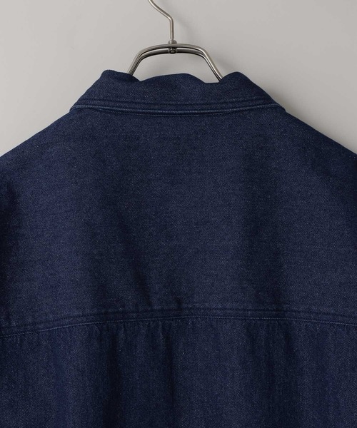 LOWRYS FARM（ローリーズファーム）の「【LFM(U)】DENIM SHIRT【UNISEX】　 643970（シャツ/ブラウス・メンズ・ブラウン/ネイビー・MEDIUM/LARGE）」の3枚目の写真