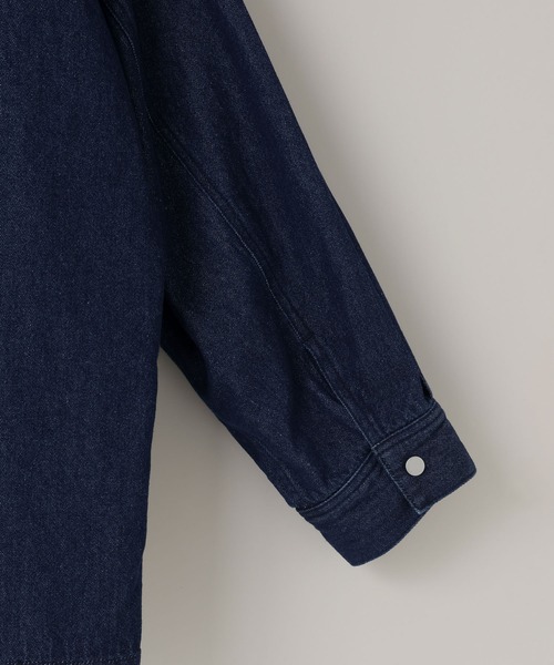 LOWRYS FARM（ローリーズファーム）の「【LFM(U)】DENIM SHIRT【UNISEX】　 643970（シャツ/ブラウス・メンズ・ブラウン/ネイビー・MEDIUM/LARGE）」の8枚目の写真