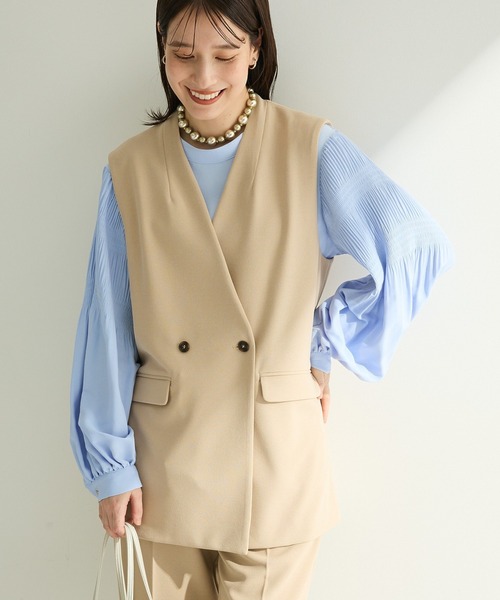 O.洗えてストレッチ Wボタンベスト（ベスト）｜Green Parks（グリーン