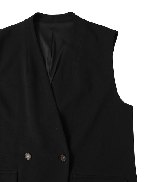 O.洗えてストレッチ Wボタンベスト（ベスト）｜Green Parks（グリーン