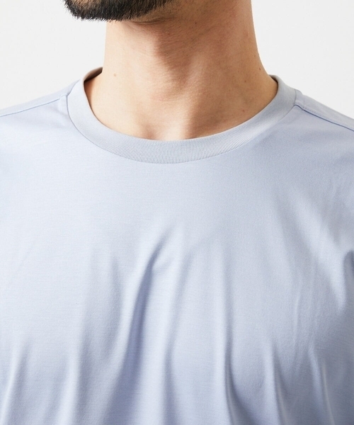 MICHEL KLEIN HOMME   （ミッシェルクランオム）の「クルーネック長袖カットソー（Tシャツ/カットソー・メンズ・ホワイト/ライトブルー/ブラック・MEDIUM/LARGE/X-LARGE）」の10枚目の写真