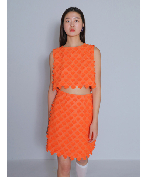 BOMNAL BOUTIQUE（ボムナルブティック）の「クロエミニスカート _ オレンジ（スカート・レディース・その他・SMALL/MEDIUM）」の2枚目の写真