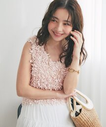 La boutique BonBon | 【今すぐお届け！・取り入れやすいトレンド】テープヤーン２WAYベスト(ニット/セーター)