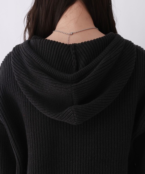 repipi armario(レピピ アルマリオ)の「【おうちで洗える】ロゴニットZIPフーディ(パーカー・キッズ・ブラック/サックスブルー/オフホワイト・SMALL/MEDIUM/LARGE)」の17枚目の写真