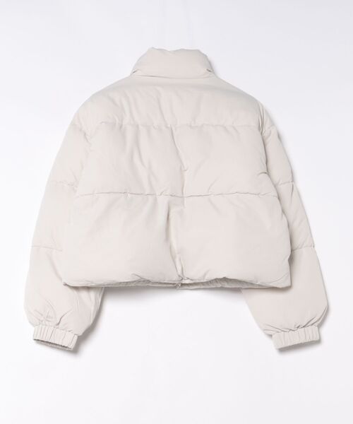 URBAN ISLAND SOCIETY（アーバンアイランドソサエティ）の「【URBAN ISLAND SOCIETY/アーバンアイランドソサエティ】UIS SHORT DOWN JACKET ショートダウンジャケット 防寒 リブ袖（ダウンジャケット/コート・レディース・ホワイト/ブラック/モカ・FREE）」の4枚目の写真
