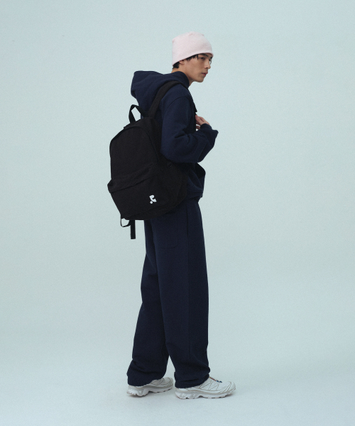 Rest&Recreation(レストアンドレクリエーション)の「WASHED COTTON BACKPACK - BLACK(バックパック/リュック・メンズ・その他・ONE SIZE)」の2枚目の写真