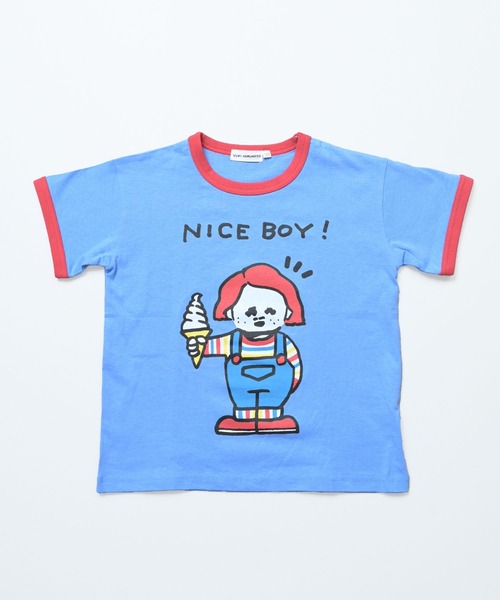 MARKEY'S(マーキーズ)の「【YUKI HORIMOTO】別注 funny Tシャツ(Tシャツ/カットソー・キッズ・ブルー/ピンク/ブラック/オフホワイト・130/120/100/95/90/80/150/140/110)」の21枚目の写真