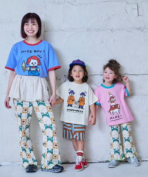 MARKEY'S(マーキーズ)の「【YUKI HORIMOTO】別注 funny Tシャツ(Tシャツ/カットソー・キッズ・ブルー/ピンク/ブラック/オフホワイト・130/120/100/95/90/80/150/140/110)」の7枚目の写真