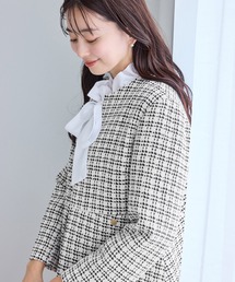 ROPE' PICNIC｜ロペピクニックのノーカラージャケット（ツイード）通販