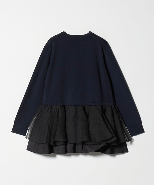 UNITED ARROWS（ユナイテッドアローズ）の「オーガンジー フリルコンビ ニット ‐ウォッシャブル‐（ニット/セーター・レディース・オフホワイト/ブラック/ネイビー・FREE）」の22枚目の写真