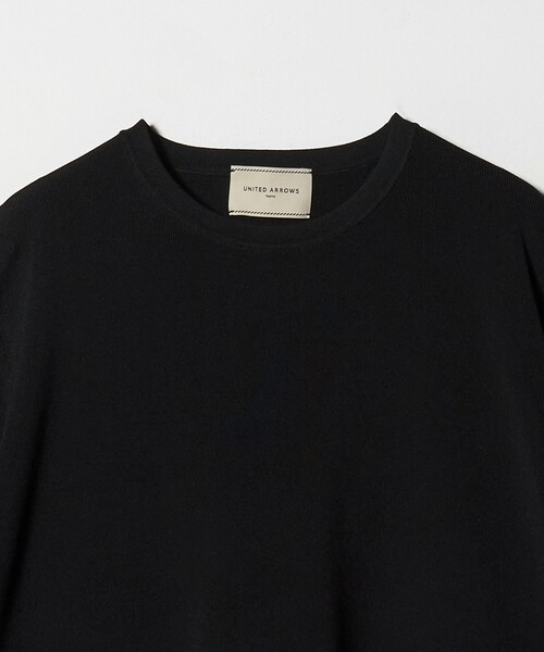 UNITED ARROWS（ユナイテッドアローズ）の「オーガンジー フリルコンビ ニット ‐ウォッシャブル‐（ニット/セーター・レディース・オフホワイト/ブラック/ネイビー・FREE）」の8枚目の写真