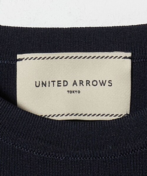 UNITED ARROWS（ユナイテッドアローズ）の「オーガンジー フリルコンビ ニット ‐ウォッシャブル‐（ニット/セーター・レディース・オフホワイト/ブラック/ネイビー・FREE）」の10枚目の写真