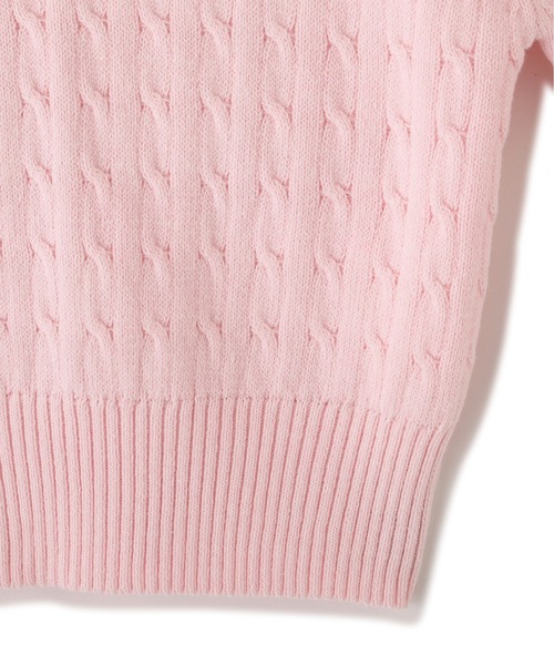 ポロ衿コットンブレンドケーブルニット（ニット/セーター）｜JILL by