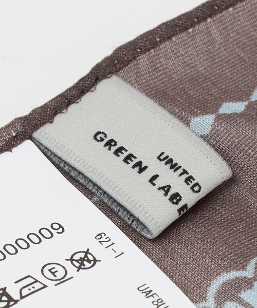 green label relaxing（グリーンレーベルリラクシング）の「バンダナ スカーフ（バンダナ/スカーフ・レディース・ライトブルー/ブラウン系・FREE）」の4枚目の写真