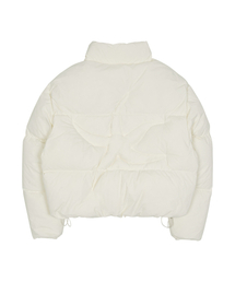 TCM starfish logo puffer jacket (ivory)