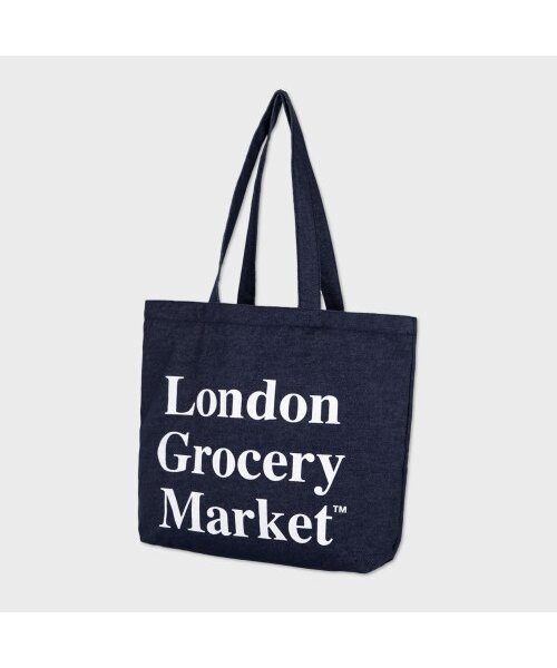 LONDON GROCERY MARKET(ロンドングローサリーマーケット)の「Cotton Market Bag (Denim)(エコバッグ/サブバッグ・メンズ・その他・MEDIUM)」の1枚目の写真