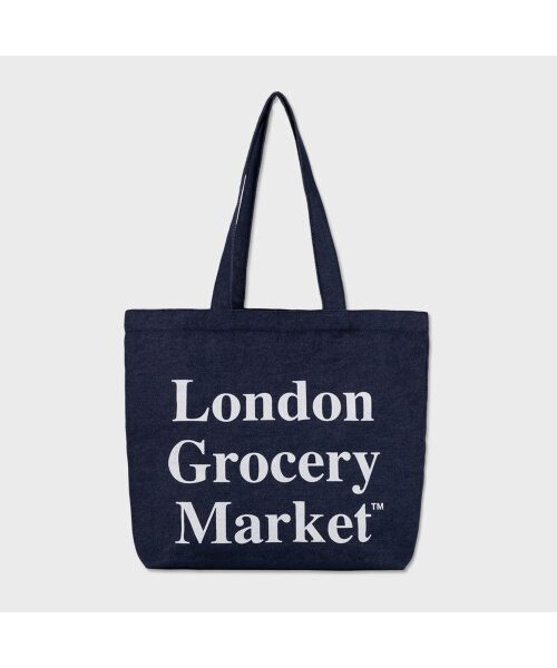 LONDON GROCERY MARKET(ロンドングローサリーマーケット)の「Cotton Market Bag (Denim)(エコバッグ/サブバッグ・メンズ・その他・MEDIUM)」の2枚目の写真