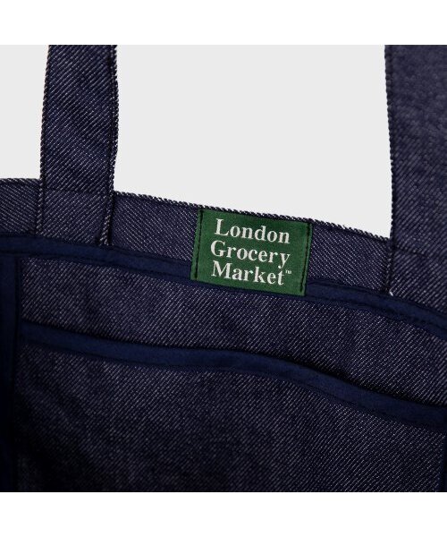 LONDON GROCERY MARKET(ロンドングローサリーマーケット)の「Cotton Market Bag (Denim)(エコバッグ/サブバッグ・メンズ・その他・MEDIUM)」の4枚目の写真