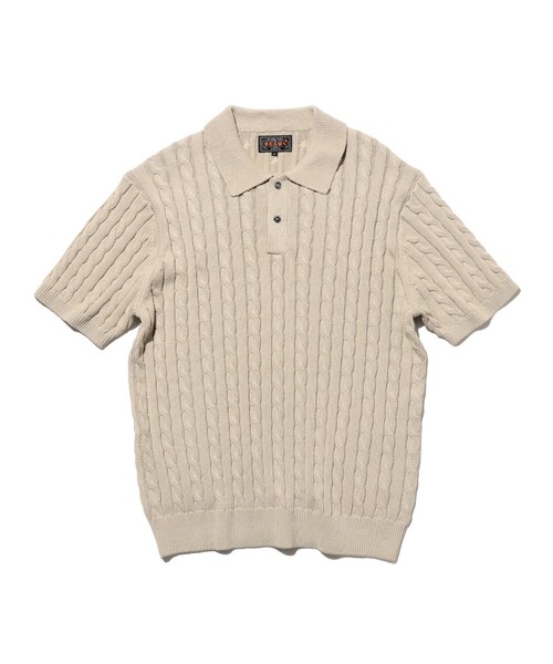 Knit Polo Cable（ポロシャツ）｜BEAMS PLUS（ビームスプラス）の