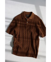 BEAMS PLUS | Knit Polo Cable(ポロシャツ)
