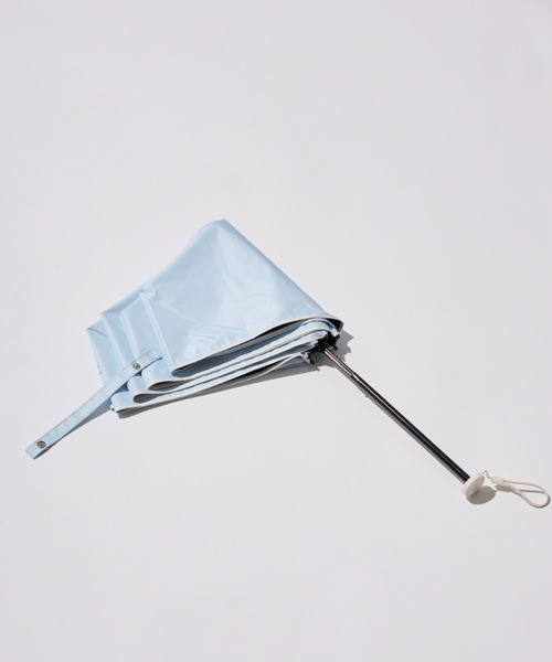 MIZUNO（ミズノ　）の「【WEB限定】遮光100％ 遮熱 晴雨兼用 折りたたみ日傘 軽量 裾パイピング（折りたたみ傘・レディース・ライトグレー/ホワイト/スカイブルー/サックスブルー・FREE）」の18枚目の写真