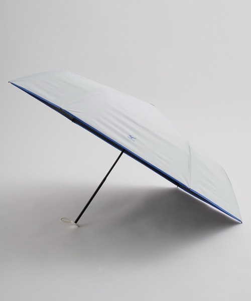 MIZUNO（ミズノ　）の「【WEB限定】遮光100％ 遮熱 晴雨兼用 折りたたみ日傘 軽量 裾パイピング（折りたたみ傘・レディース・ライトグレー/ホワイト/スカイブルー/サックスブルー・FREE）」の6枚目の写真