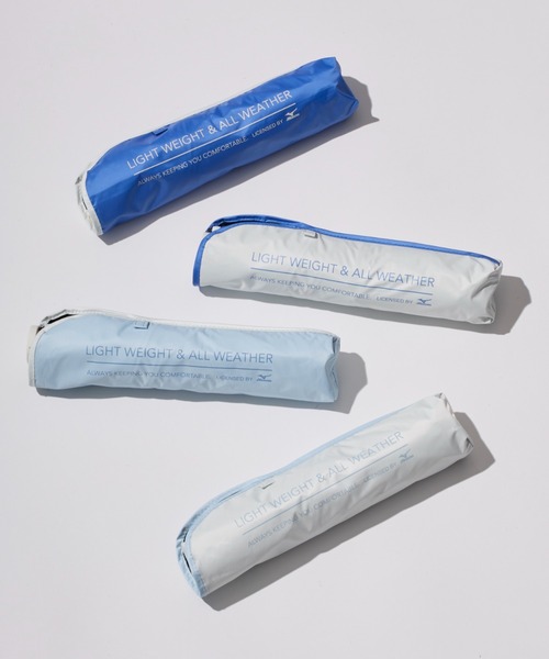 MIZUNO（ミズノ　）の「【WEB限定】遮光100％ 遮熱 晴雨兼用 折りたたみ日傘 軽量 裾パイピング（折りたたみ傘・レディース・ライトグレー/ホワイト/スカイブルー/サックスブルー・FREE）」の5枚目の写真