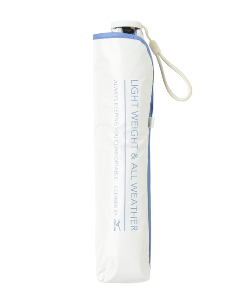 MIZUNO（ミズノ　）の「【WEB限定】遮光100％ 遮熱 晴雨兼用 折りたたみ日傘 軽量 裾パイピング（折りたたみ傘・レディース・ライトグレー/ホワイト/スカイブルー/サックスブルー・FREE）」の10枚目の写真