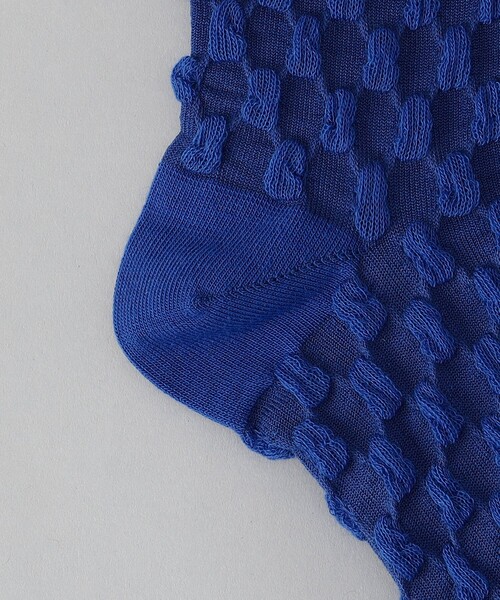 coen（コーエン）の「ポコポコ立体デザインソックス（ソックス/靴下・レディース・オフホワイト/ブラック/イエロー/コバルトブルー・FREE）」の6枚目の写真