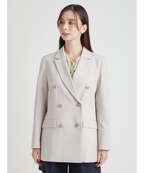 CELFORD（セルフォード）の「【セットアップ対応】ダブルブレストテーラードジャケット（テーラードジャケット・レディース・ライトベージュ/ライトピンク/ダークネイビー・36/38）」の10枚目の写真