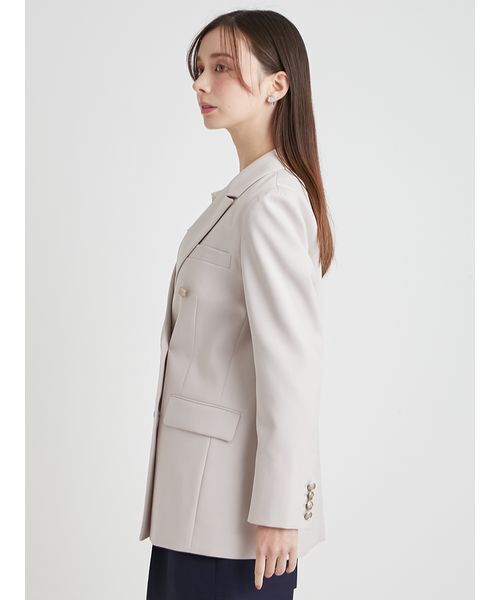 CELFORD（セルフォード）の「【セットアップ対応】ダブルブレストテーラードジャケット（テーラードジャケット・レディース・ライトベージュ/ライトピンク/ダークネイビー・36/38）」の12枚目の写真