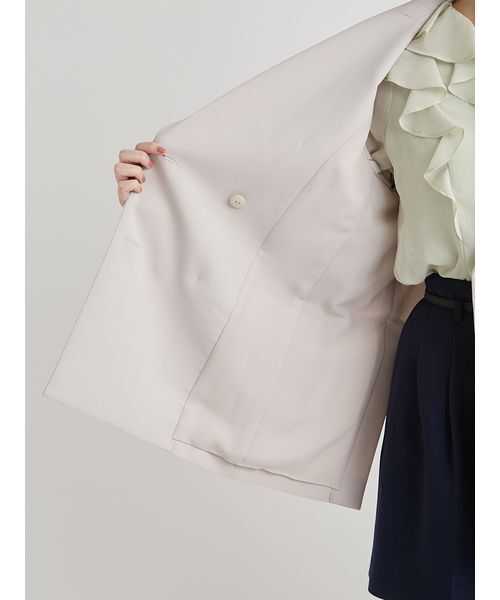 CELFORD（セルフォード）の「【セットアップ対応】ダブルブレストテーラードジャケット（テーラードジャケット・レディース・ライトベージュ/ライトピンク/ダークネイビー・36/38）」の17枚目の写真