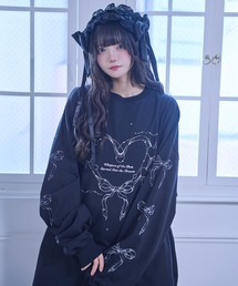 natural instinct オーバーサイズ ブラック Tシャツ ビジュー付 ビジュー付ロゴTEE｜WOMEN｜250HSF90-538D｜AZUL BY MOUSSY（アズール