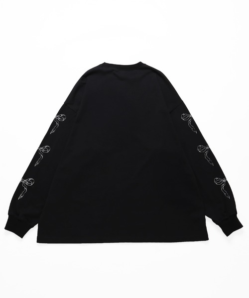 Whinny（ホワイニー）の「Whinny/【2026春新作♪】タイムリープ縛られティー（Tシャツ/カットソー・レディース・ホワイト/サックスブルー/ブラック・FREE）」の10枚目の写真