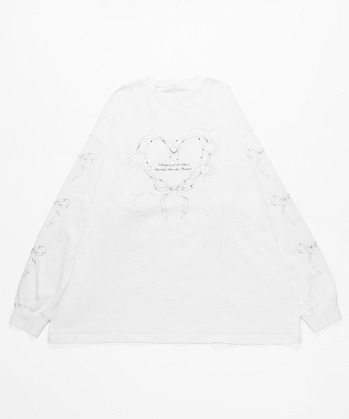 Whinny（ホワイニー）の「Whinny/【2026春新作♪】タイムリープ縛られティー（Tシャツ/カットソー・レディース・ホワイト/サックスブルー/ブラック・FREE）」の6枚目の写真