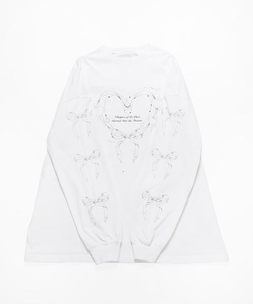 Whinny（ホワイニー）の「Whinny/【2026春新作♪】タイムリープ縛られティー（Tシャツ/カットソー・レディース・ホワイト/サックスブルー/ブラック・FREE）」の7枚目の写真