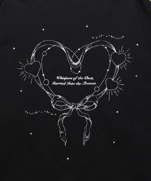 Whinny（ホワイニー）の「Whinny/【2026春新作♪】タイムリープ縛られティー（Tシャツ/カットソー・レディース・ホワイト/サックスブルー/ブラック・FREE）」の12枚目の写真