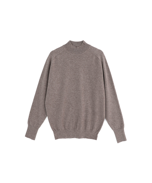 VASCARA(バスカラ)の「More Half-neck Knitwear (10colors)(ニット/セーター・レディース・ブラウン/Brick/ライトグレー/マスタード/パープル/ブラック/ブルー/ライトブラウン/カーキ/アイボリー・FREE)」の4枚目の写真