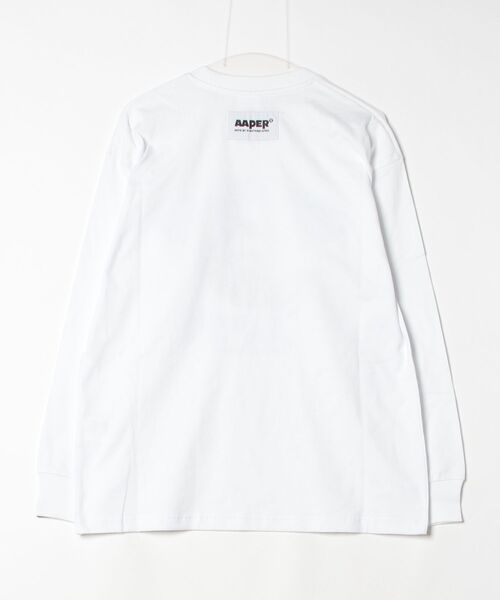 AAPE BY A BATHING APE(エーエイプバイアベイシングエイプ)の「AAPER "ALFA & PLANET" LONG SLEEVE TEE(Tシャツ/カットソー・メンズ・ホワイト・MEDIUM/LARGE/SMALL/X-LARGE)」の5枚目の写真