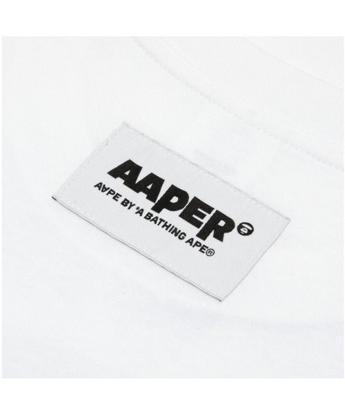 AAPE BY A BATHING APE(エーエイプバイアベイシングエイプ)の「AAPER "ALFA & PLANET" LONG SLEEVE TEE(Tシャツ/カットソー・メンズ・ホワイト・MEDIUM/LARGE/SMALL/X-LARGE)」の4枚目の写真