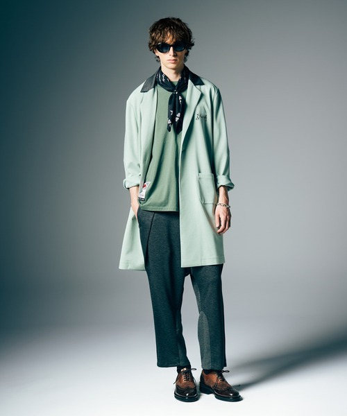 glamb(グラム)の「Chesterfield Shirt / チェスターフィールドシャツ(シャツ/ブラウス・メンズ・グリーン/ブラック・S/M/L)」の12枚目の写真