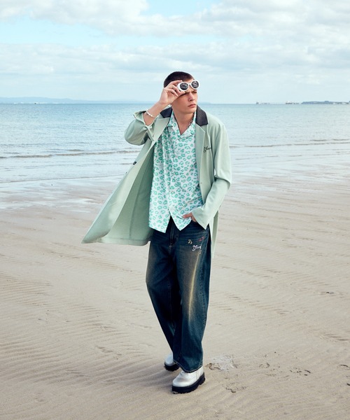 glamb(グラム)の「Chesterfield Shirt / チェスターフィールドシャツ(シャツ/ブラウス・メンズ・グリーン/ブラック・S/M/L)」の15枚目の写真