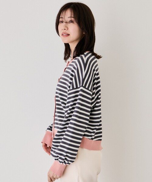Jayro（ジャイロ）の「配色ドロップカーディガン（カーディガン/ボレロ・レディース・グレー系その他/イエロー系その他2/ホワイト系その他4・FREE）」の11枚目の写真