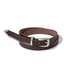 HALDEN（ハルデン）の「(M) western edge cowhide leather belt (T025_brown)（ベルト）」