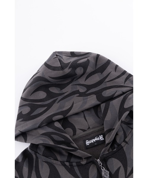 SUPPLIER(サプライヤー)の「ジップフーディ|Tribal Camo Zip Hoodie|SUPPLIER(パーカー・メンズ・ブラック・MEDIUM/SMALL/X-LARGE/LARGE)」の6枚目の写真