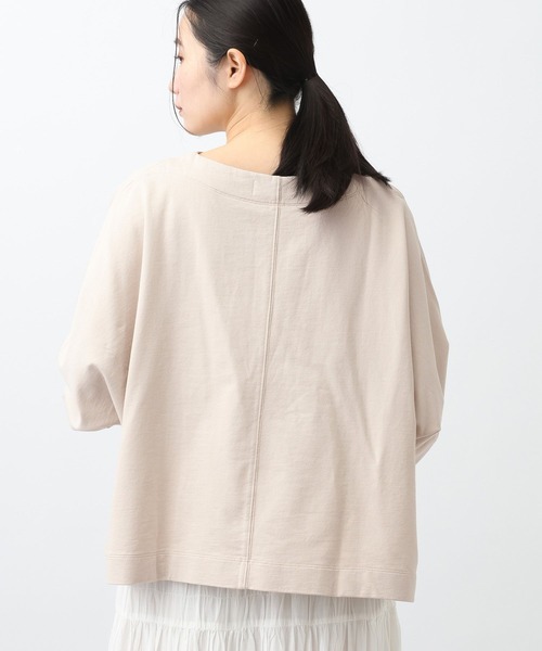 studio CLIP（スタディオクリップ）の「《natural by clip》ミニ裏毛Ｗバイオゆるプルオーバー（Tシャツ/カットソー・レディース・ネイビー/ライトグリーン/ライトグレー・FREE）」の7枚目の写真