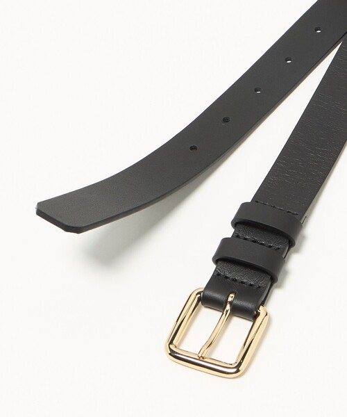 LEFIJE（レフィエ）の「＜LEFIJE＞スクエア バックル ベルト＜ Select by EMMEL REFINES ＞（ベルト・レディース・ブラック・FREE）」の4枚目の写真