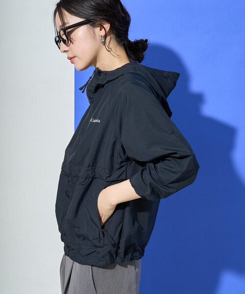 FREAK'S STORE（フリークスストア）の「限定展開 Columbia/コロンビア Spire Valley Windbreaker/スパイアーバレーウィンドブレーカー(撥水・UVカット)（マウンテンパーカー・レディース・ベージュ/ブラック・LARGE）」の8枚目の写真